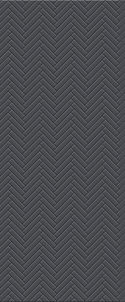 Grey Single Herringbone Tile Acrylic Shower Wall Panel 2440mm x 1220mm (3mm Thick) - CladdTech