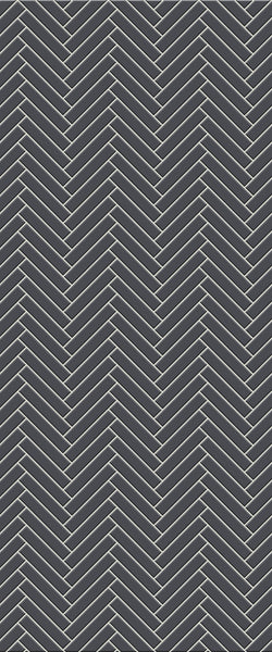 Grey Double Herringbone Tile Acrylic Shower Wall Panel 2440mm x 1220mm (3mm Thick) - CladdTech