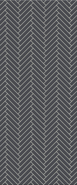 Grey Double Herringbone Tile Acrylic Shower Wall Panel 2440mm x 1220mm (3mm Thick) - CladdTech
