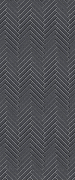 Grey Double Herringbone Tile Acrylic Shower Wall Panel 2440mm x 1220mm (3mm Thick) - CladdTech