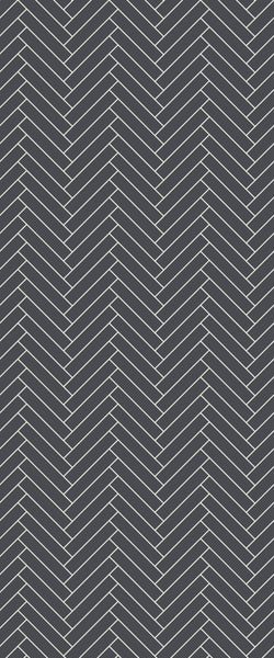 Grey Double Herringbone Tile Acrylic Shower Wall Panel 2440mm x 1220mm (3mm Thick) - CladdTech