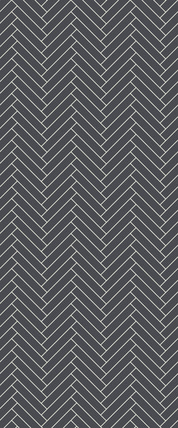 Grey Double Herringbone Tile Acrylic Shower Wall Panel 2440mm x 1220mm (3mm Thick) - CladdTech