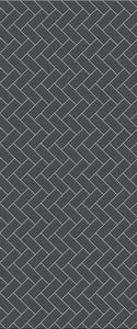 Grey Diagonal Herringbone Tile Acrylic Shower Wall Panel 2440mm x 1220mm (3mm Thick) - CladdTech