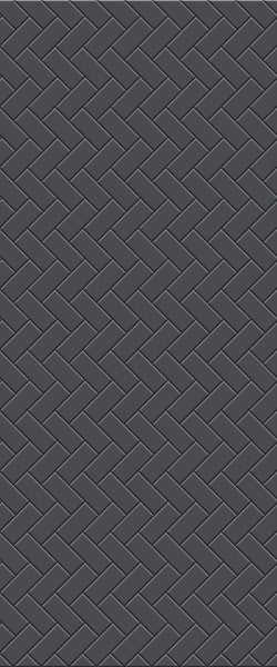 Grey Diagonal Herringbone Tile Acrylic Shower Wall Panel 2440mm x 1220mm (3mm Thick) - CladdTech
