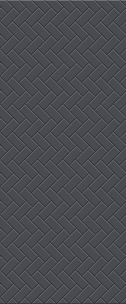 Grey Diagonal Herringbone Tile Acrylic Shower Wall Panel 2440mm x 1220mm (3mm Thick) - CladdTech