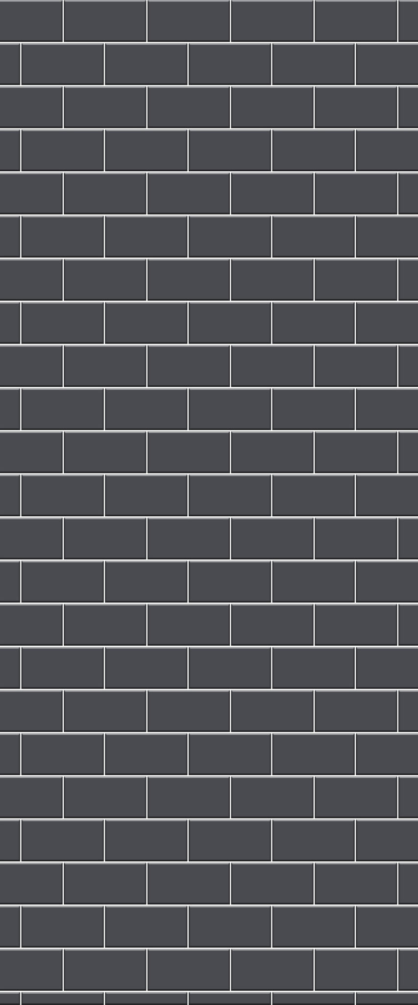 Grey Brick Tile Acrylic Shower Wall Panel 2440mm x 1220mm (3mm Thick) - CladdTech