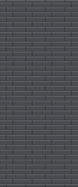 Grey Brickslips Acrylic Shower Wall Panel 2440mm x 1220mm (3mm Thick) - CladdTech
