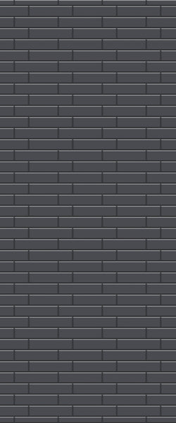 Grey Brickslips Acrylic Shower Wall Panel 2440mm x 1220mm (3mm Thick) - CladdTech