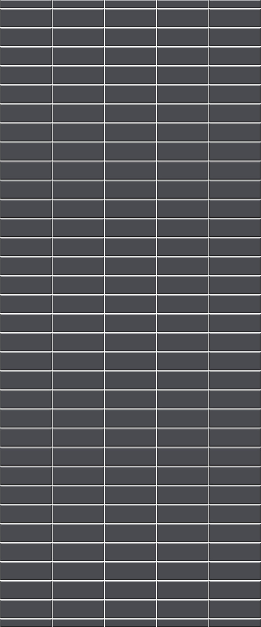 Grey Horizontal Block Acrylic Shower Wall Panel 2440mm x 1220mm (3mm Thick) - CladdTech