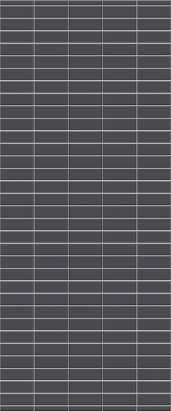 Grey Horizontal Block Acrylic Shower Wall Panel 2440mm x 1220mm (3mm Thick) - CladdTech