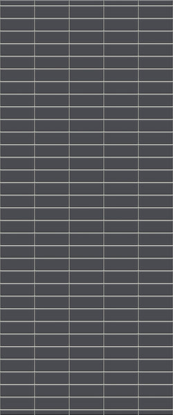 Grey Horizontal Block Acrylic Shower Wall Panel 2440mm x 1220mm (3mm Thick) - CladdTech