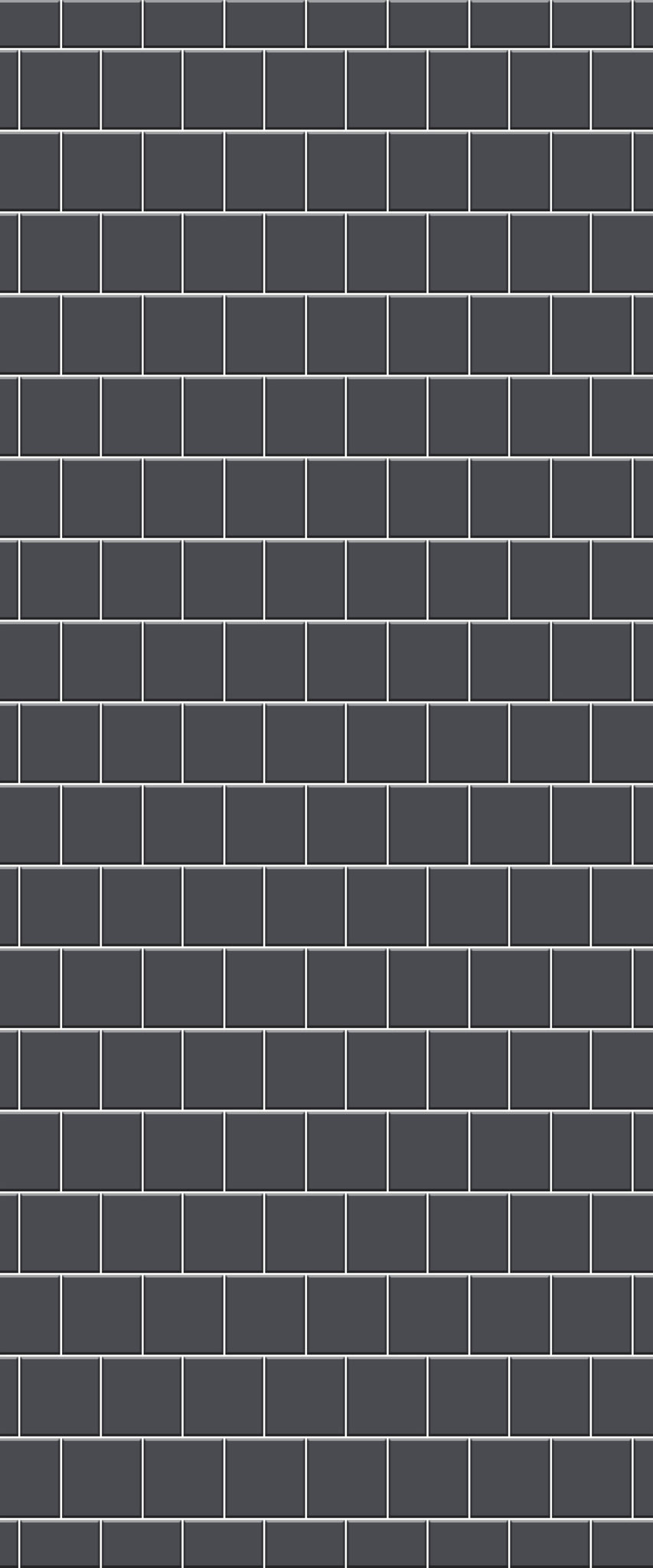 Grey Large Squares Acrylic Shower Wall Panel 2440mm x 1220mm (3mm Thick) - CladdTech