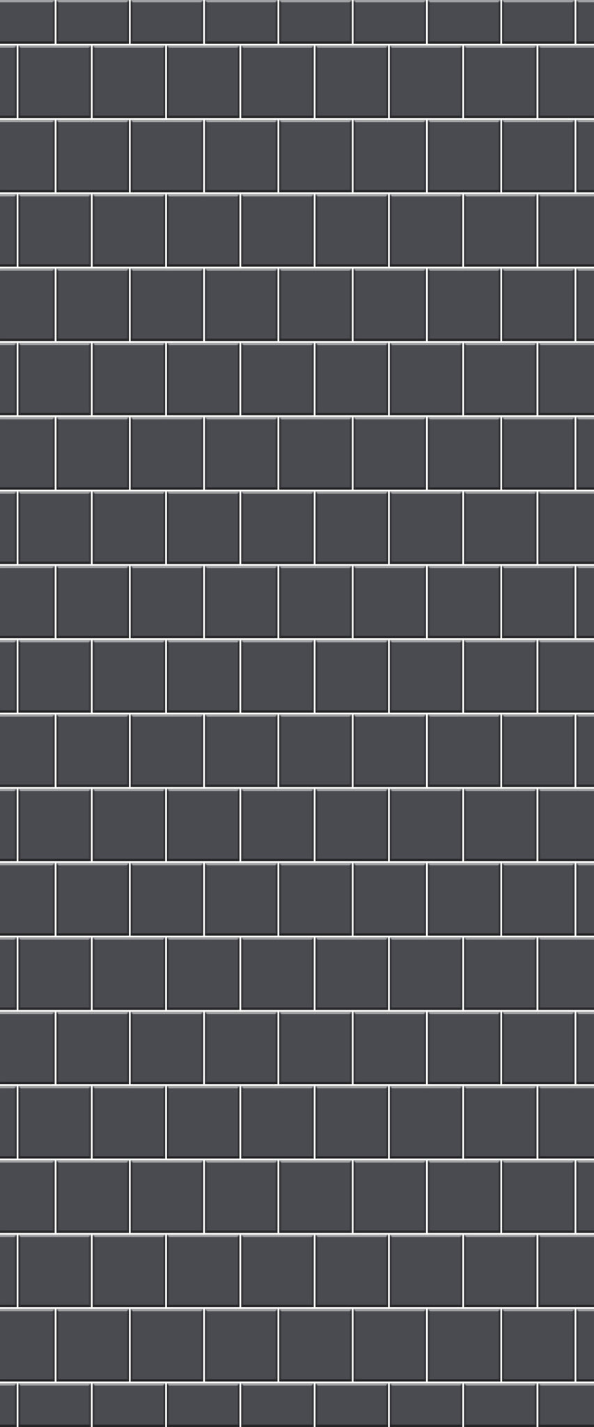 Grey Large Squares Acrylic Shower Wall Panel 2440mm x 1220mm (3mm Thick) - CladdTech