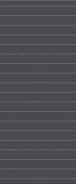 Grey Large Squares Acrylic Shower Wall Panel 2440mm x 1220mm (3mm Thick) - CladdTech