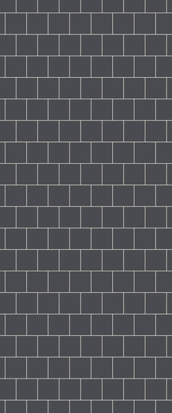 Grey Large Squares Acrylic Shower Wall Panel 2440mm x 1220mm (3mm Thick) - CladdTech