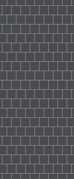 Grey Large Squares Acrylic Shower Wall Panel 2440mm x 1220mm (3mm Thick) - CladdTech