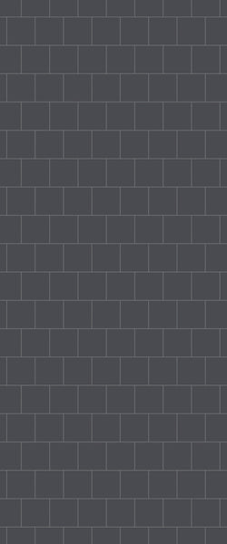 Grey Large Squares Acrylic Shower Wall Panel 2440mm x 1220mm (3mm Thick) - CladdTech