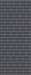 Grey Brickbond Acrylic Shower Wall Panel 2440mm x 1220mm (3mm Thick) - CladdTech