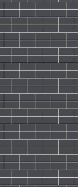 Grey Brickbond Acrylic Shower Wall Panel 2440mm x 1220mm (3mm Thick) - CladdTech