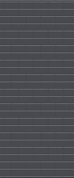 Grey Brickbond Acrylic Shower Wall Panel 2440mm x 1220mm (3mm Thick) - CladdTech