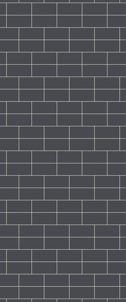 Grey Brickbond Acrylic Shower Wall Panel 2440mm x 1220mm (3mm Thick) - CladdTech