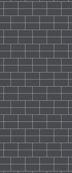 Grey Brickbond Acrylic Shower Wall Panel 2440mm x 1220mm (3mm Thick) - CladdTech