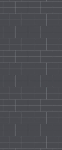 Grey Brickbond Acrylic Shower Wall Panel 2440mm x 1220mm (3mm Thick) - CladdTech