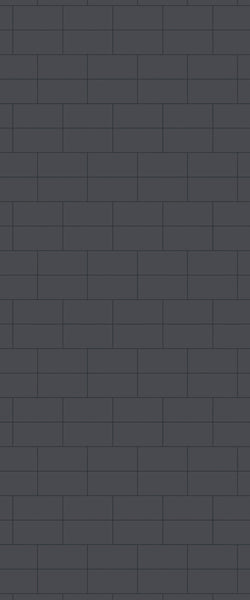Grey Brickbond Acrylic Shower Wall Panel 2440mm x 1220mm (3mm Thick) - CladdTech