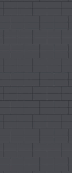 Grey Brickbond Acrylic Shower Wall Panel 2440mm x 1220mm (3mm Thick) - CladdTech