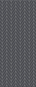 Grey Chevron Acrylic Shower Wall Panel 2440mm x 1220mm (3mm Thick) - CladdTech