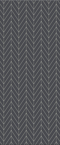 Grey Chevron Acrylic Shower Wall Panel 2440mm x 1220mm (3mm Thick) - CladdTech