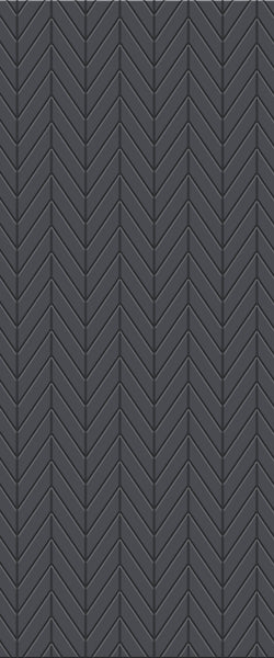 Grey Chevron Acrylic Shower Wall Panel 2440mm x 1220mm (3mm Thick) - CladdTech