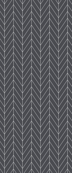 Grey Chevron Acrylic Shower Wall Panel 2440mm x 1220mm (3mm Thick) - CladdTech