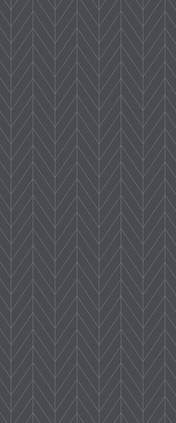 Grey Chevron Acrylic Shower Wall Panel 2440mm x 1220mm (3mm Thick) - CladdTech