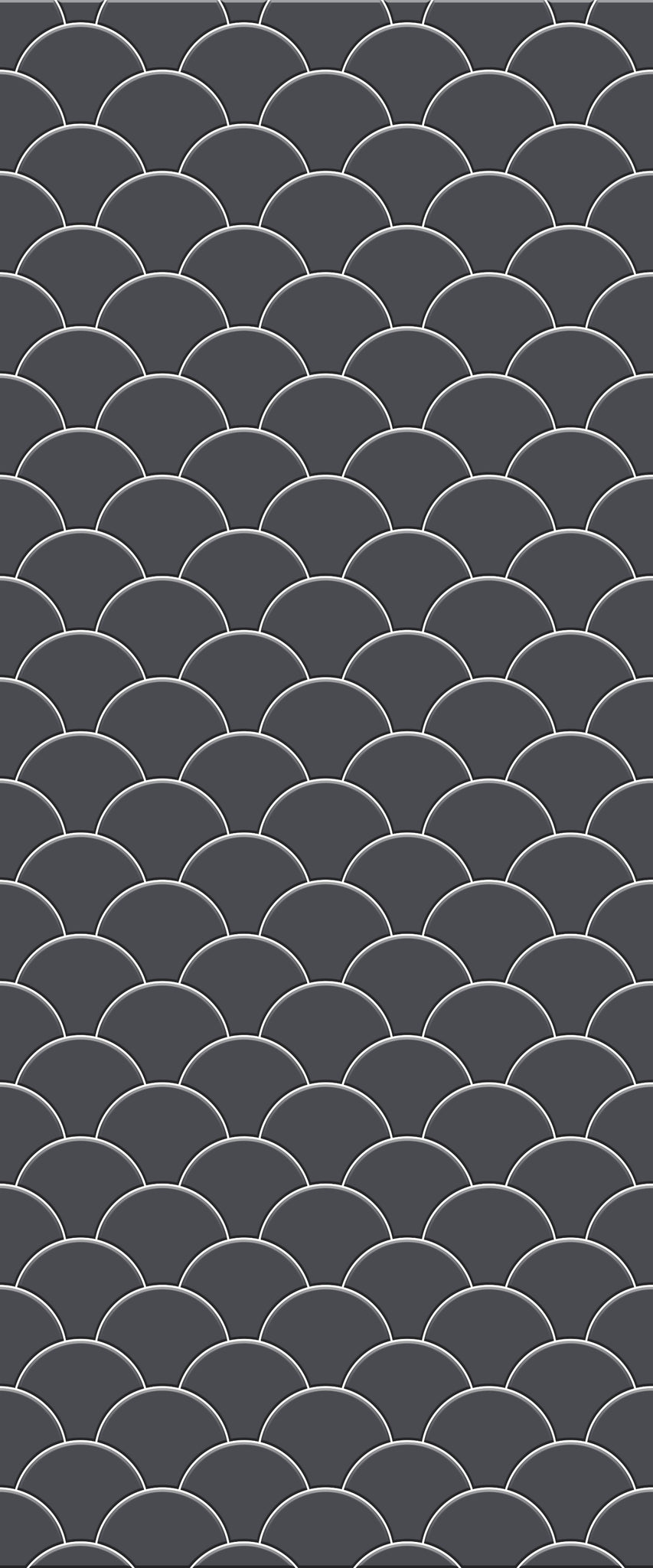 Grey Fishscales Acrylic Shower Wall Panel 2440mm x 1220mm (3mm Thick) - CladdTech