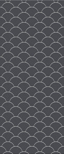 Grey Fishscales Acrylic Shower Wall Panel 2440mm x 1220mm (3mm Thick) - CladdTech