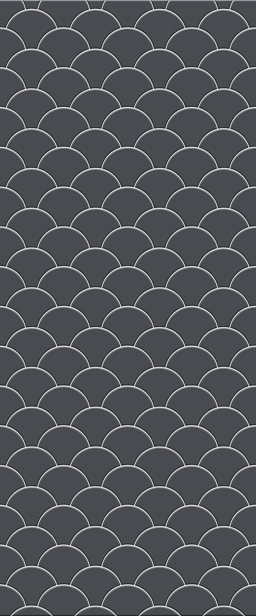 Grey Fishscales Acrylic Shower Wall Panel 2440mm x 1220mm (3mm Thick) - CladdTech