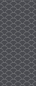 Grey Fishscales Acrylic Shower Wall Panel 2440mm x 1220mm (3mm Thick) - CladdTech