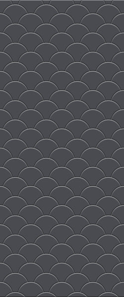 Grey Fishscales Acrylic Shower Wall Panel 2440mm x 1220mm (3mm Thick) - CladdTech