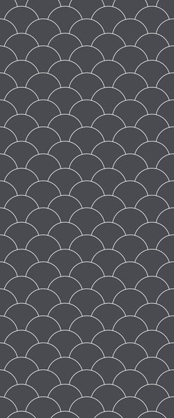 Grey Fishscales Acrylic Shower Wall Panel 2440mm x 1220mm (3mm Thick) - CladdTech