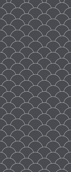 Grey Fishscales Acrylic Shower Wall Panel 2440mm x 1220mm (3mm Thick) - CladdTech