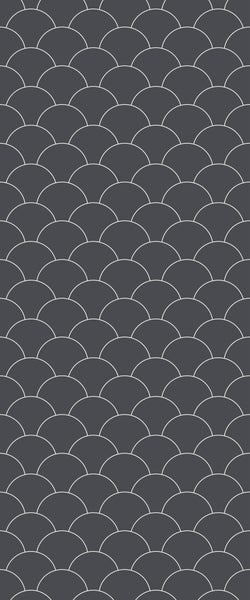 Grey Fishscales Acrylic Shower Wall Panel 2440mm x 1220mm (3mm Thick) - CladdTech