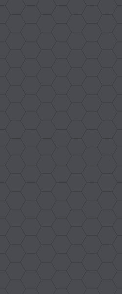 Grey Hexagon Acrylic Shower Wall Panel 2440mm x 1220mm (3mm Thick) - CladdTech