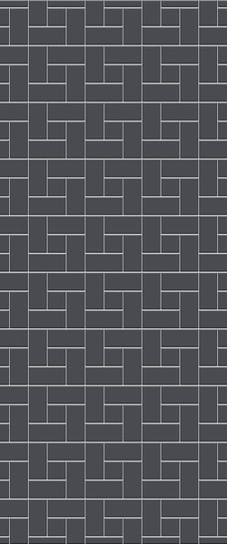 Grey Windmill Acrylic Shower Wall Panel 2440mm x 1220mm (3mm Thick) - CladdTech