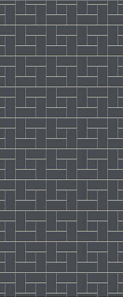 Grey Windmill Acrylic Shower Wall Panel 2440mm x 1220mm (3mm Thick) - CladdTech