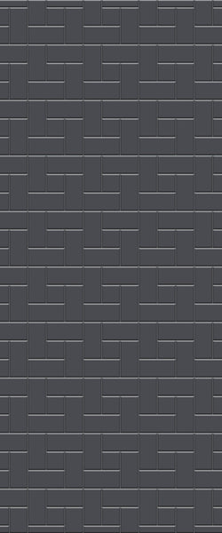 Grey Windmill Acrylic Shower Wall Panel 2440mm x 1220mm (3mm Thick) - CladdTech