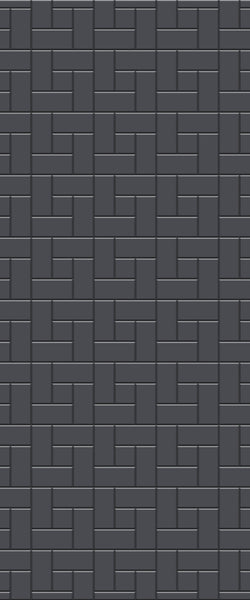 Grey Windmill Acrylic Shower Wall Panel 2440mm x 1220mm (3mm Thick) - CladdTech