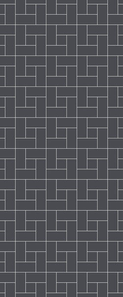Grey Windmill Acrylic Shower Wall Panel 2440mm x 1220mm (3mm Thick) - CladdTech