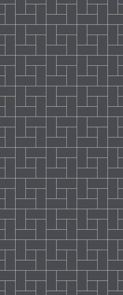 Grey Windmill Acrylic Shower Wall Panel 2440mm x 1220mm (3mm Thick) - CladdTech