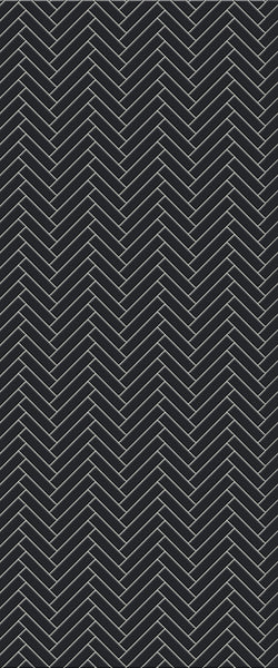Grey Single Herringbone Tile Acrylic Shower Wall Panel 2440mm x 1220mm (3mm Thick) - CladdTech